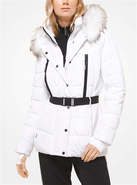 michael kors white puffer jacket|michael kors winter puffer jacket.